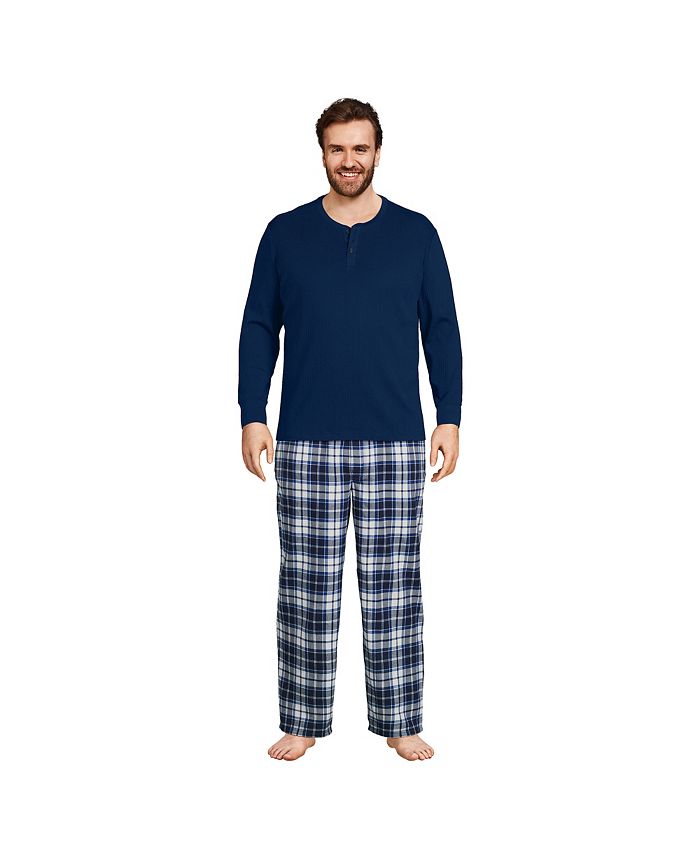Lands' End Big & Tall Flannel Pajama Pants Macy's