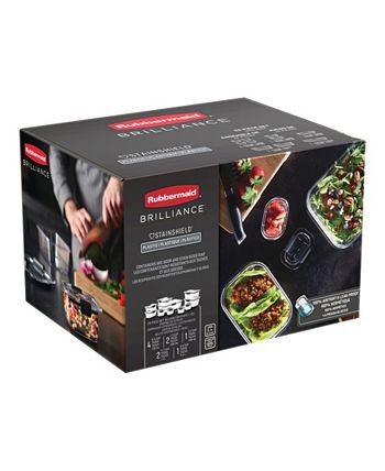 Rubbermaid Brilliance 20-Piece Food Storage Container Set 1990616 - The  Home Depot