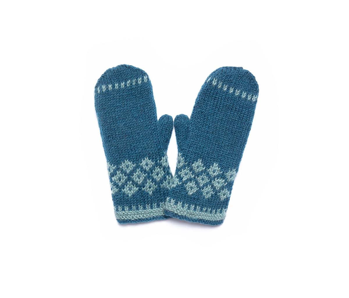 Women s Artisan Hand-Knit Vail Winter Wool Mitten - Placid