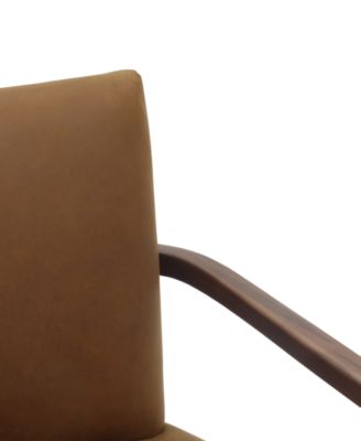 CLOSEOUT! Henwick 28" Leather Accent Chair, Created for Macy's