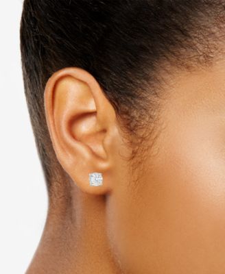 Lab Grown Diamond Stud Earrings (1/5 ct. t.w.) in Sterling Silver