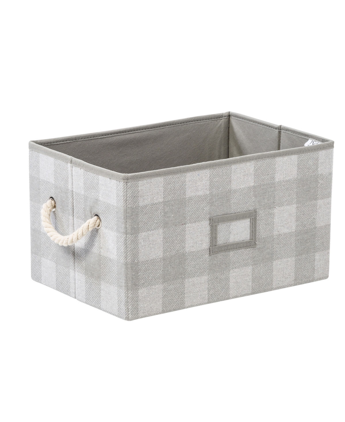 Shop Honey Can Do Set Of 3 Collapsible Large Fabric Storage Bins With Handles, Plaid In Multi