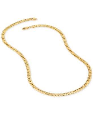 Lightweight Miami Cuban Link 22" Chain Necklace (6mm) in 10k Gold