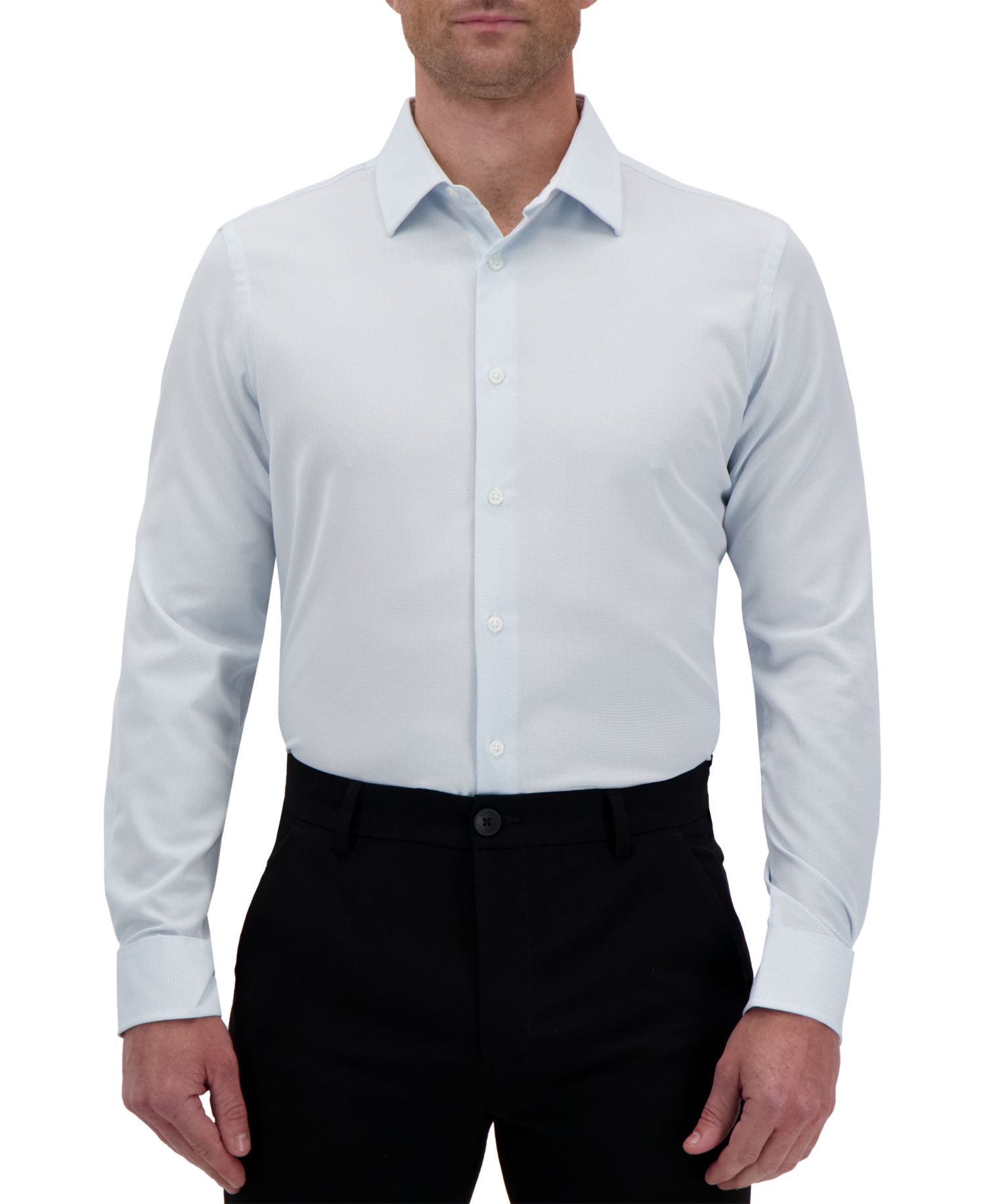Men's Slim-Fit Motif-Print Dress Shirt
