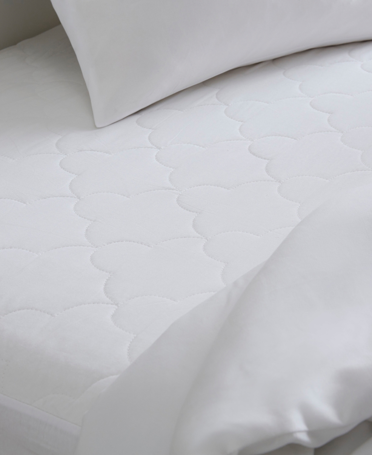 Madison Park All Natural Cotton Percale Quilted Mattress Pad