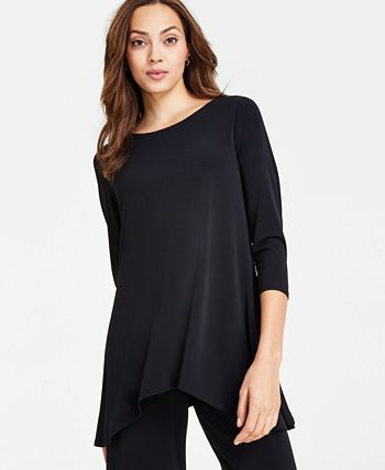 JM Collection Women s 3 4 Sleeve Knit Top Regular Petite