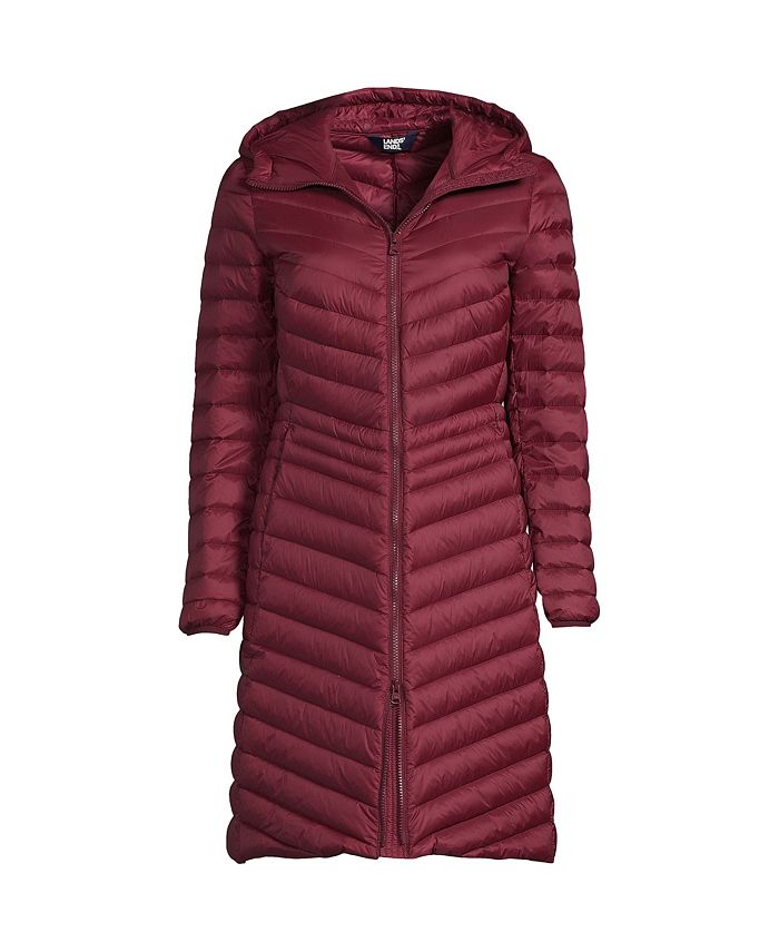 Lands' End Women's Wanderweight Ultralight Packable Down Coat Macy's