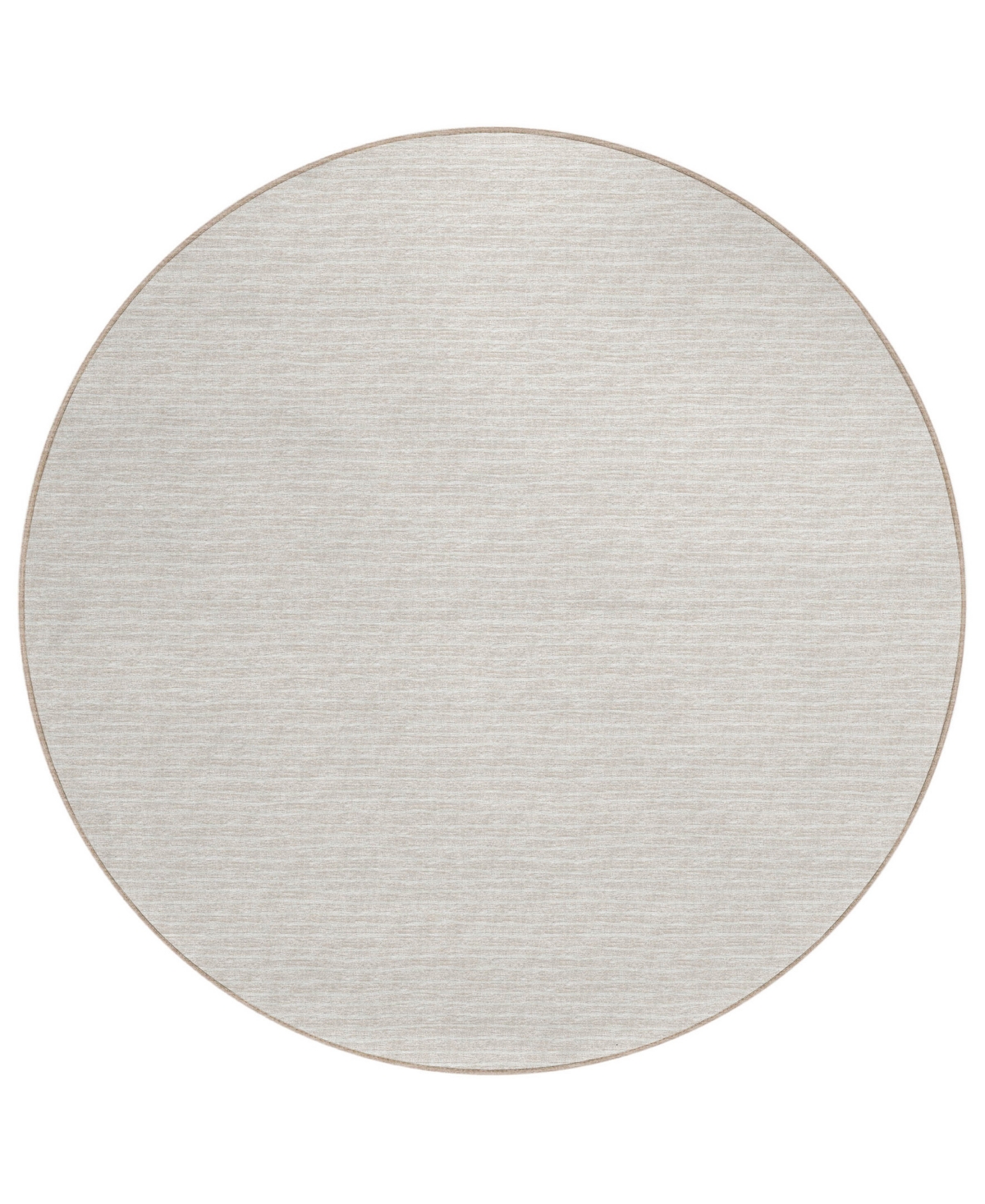 D Style Gatton Washable GTN1 8' x 8' Round Area Rug - Ivory