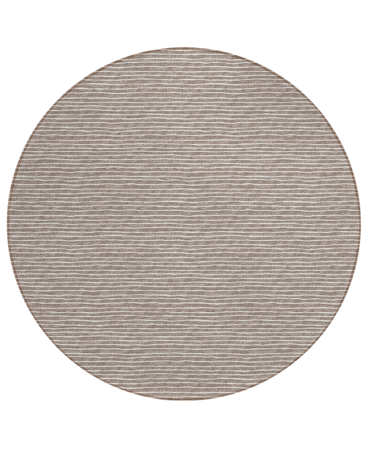 D Style Gatton Washable GTN1 8' x 8' Round Area Rug - Taupe