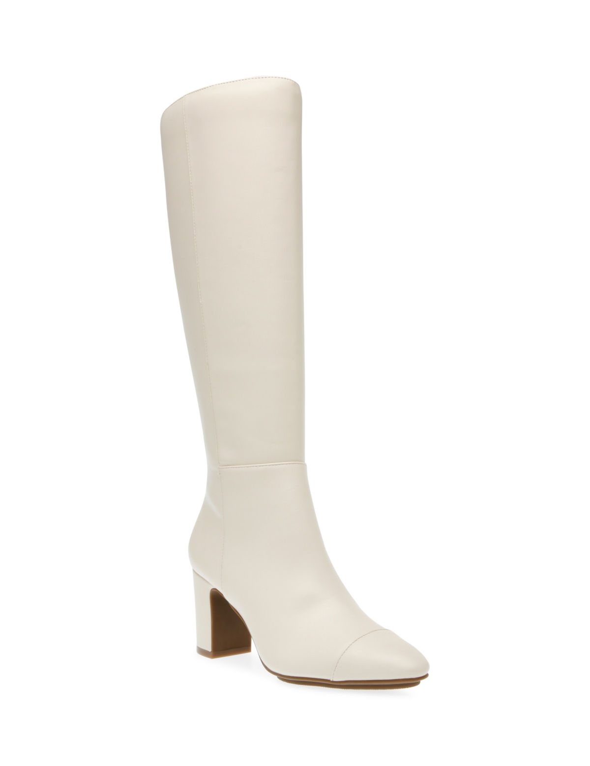 Women's Spencer Pointed Toe Knee High Boots - Off White Smooth