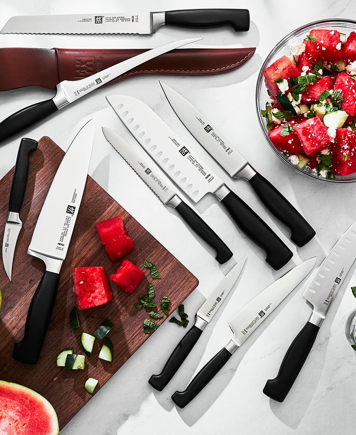 Zwilling Four Star SelfSharpening 8pc Knife Block Set Macy's