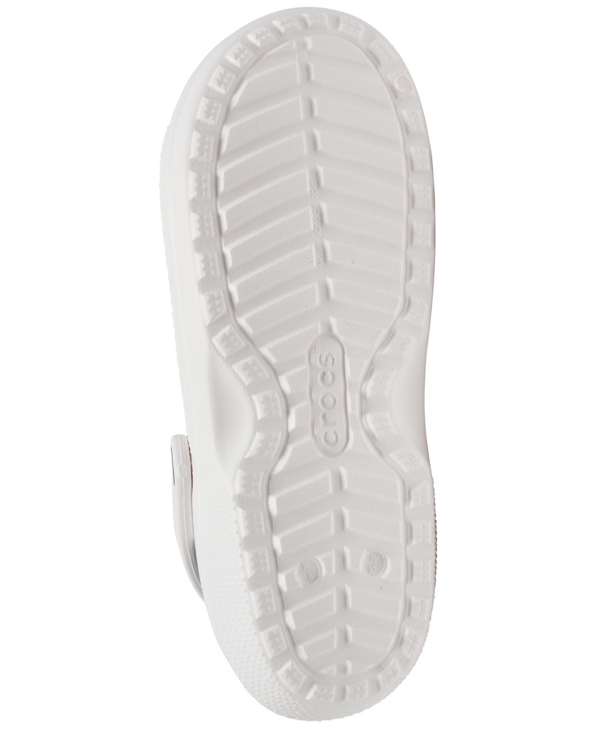 Crocs Men's And Women's Classic Lined Clogs From Finish Line In White,gray