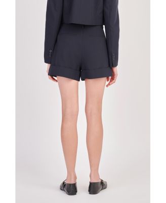 Women's High-waisted Cuffed Shorts