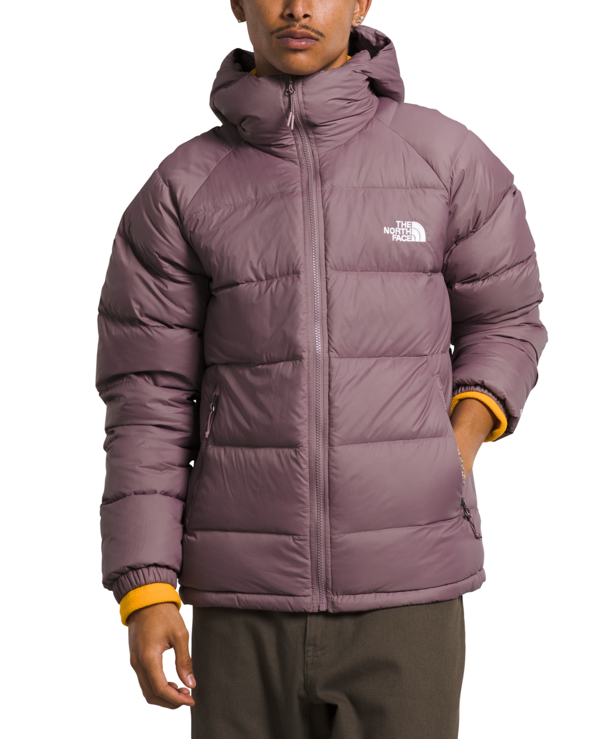 The North Face Pink Hydrenalite Down Jacket In Fawn Grey