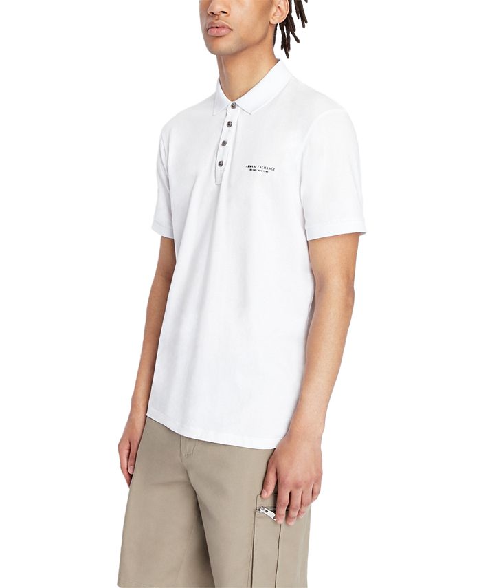 A|X Armani Exchange Men's Regular-Fit Milano/New York Polo Shirt - Macy's