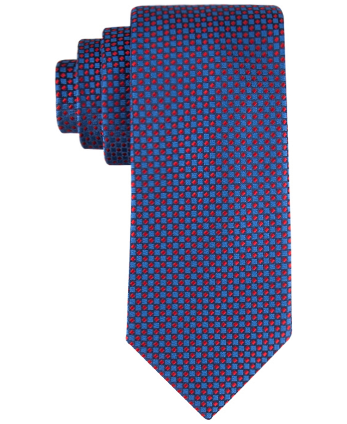 Tommy Hilfiger Men's Micro-square Neat Tie In Navy,red
