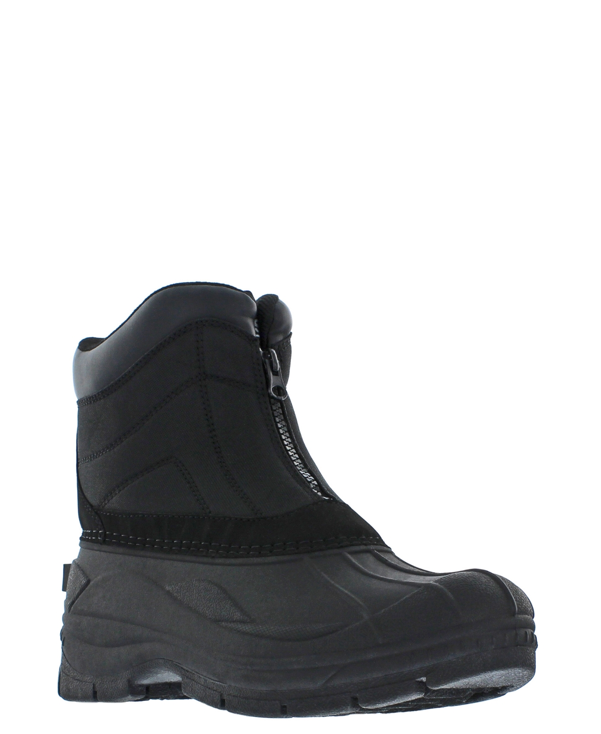 Weatherproof Vintage Men's Cold Weather Jessie Front-zip Hiker Boots In Black
