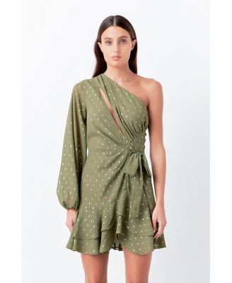 Women's One Shoulder Mini Dress