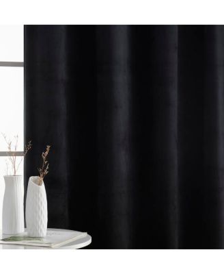 Sawyer Premium Luxurious Lush Velvet Soft Light Filtering Grommet Window Curtains - Set of 2 Panels