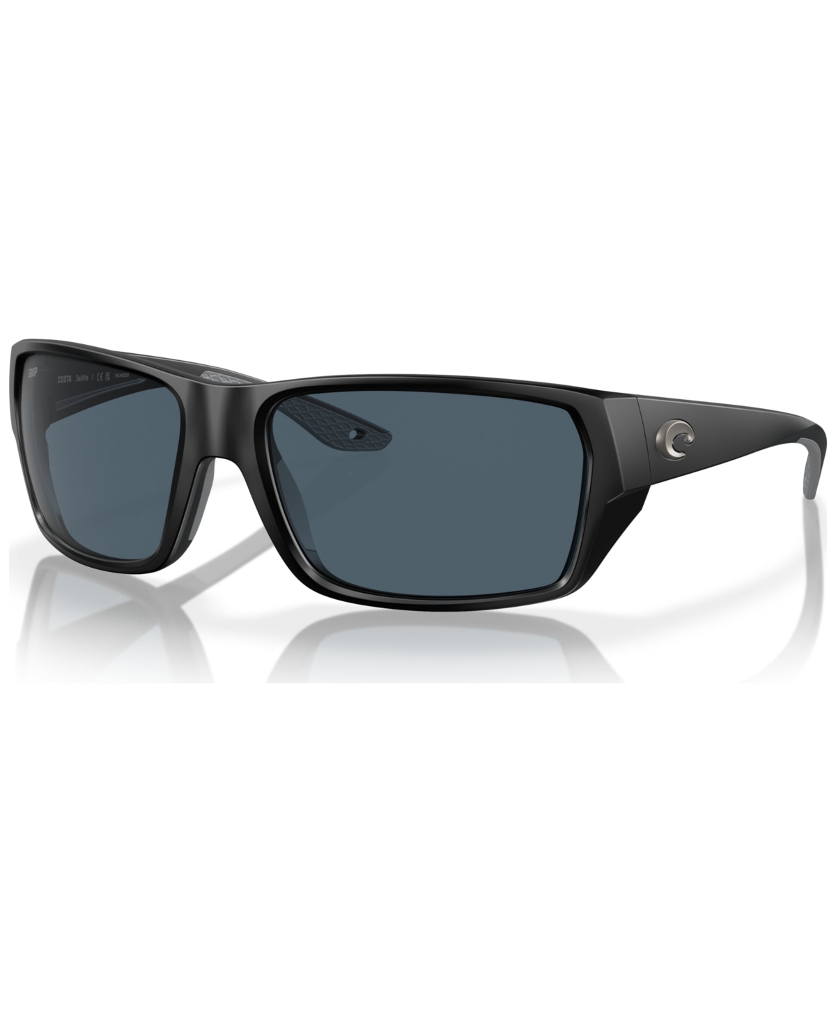Men's Tailfin Polarized Sunglasses, 6S9113 - Matte Black