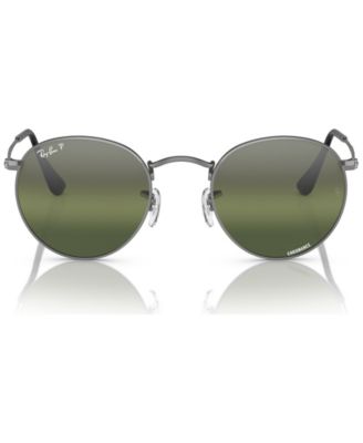 Men's Round Metal Chromance Polarized Sunglasses, Mirror Gradient RB3447