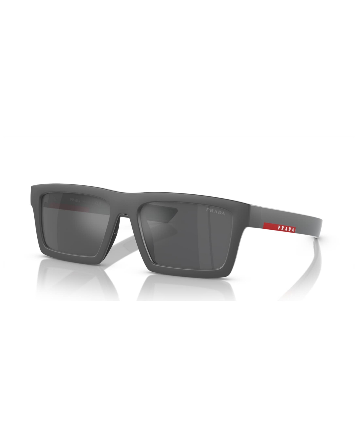 Prada Men's Sunglasses, Mirror Ps 02zsu In Metal Gray