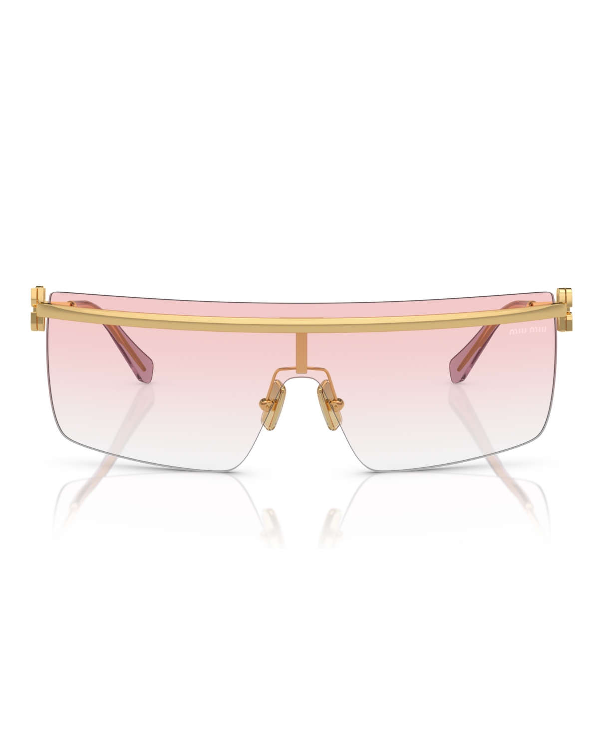 Miu Miu Woman Sunglass Mu 50zs In Gradient Gold