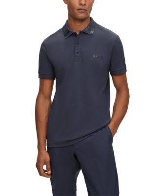 BOSS by Hugo Boss Men's Logo Detail Slim-Fit Polo Shirt Macy's