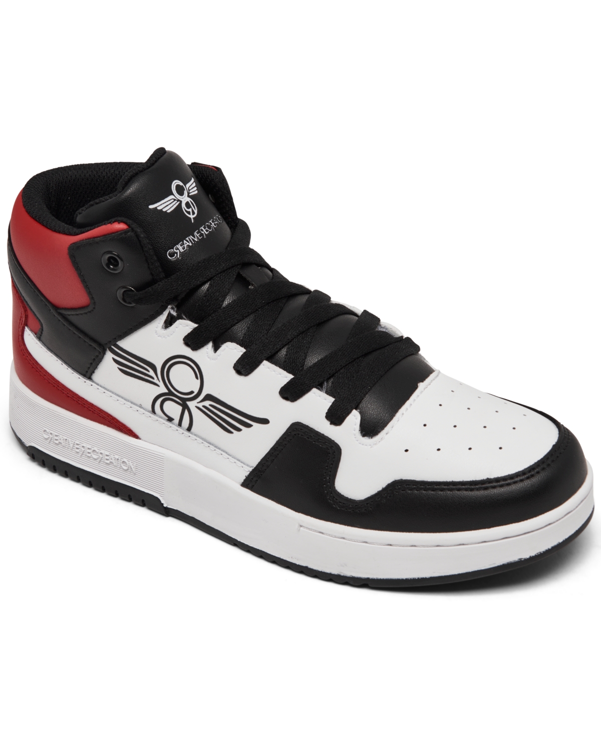 Women's Honey Mid Casual Sneakers from Finish Line - White, Black, Red
