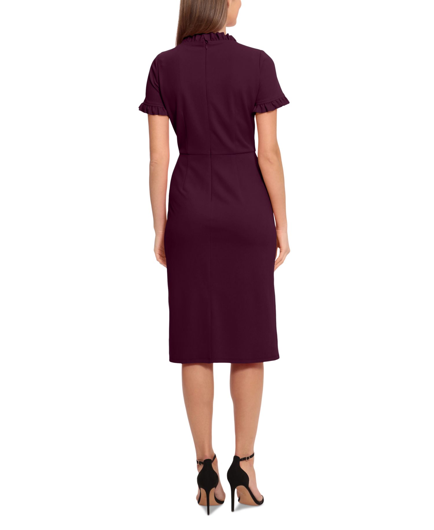 Women's Ruffled-Trim Sheath Dress