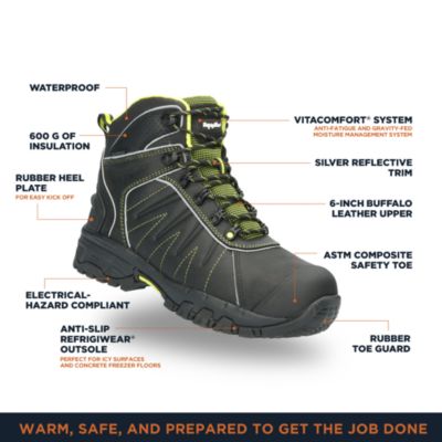 Men's OnyxRidge Hiker, Insulated Waterproof Leather Work Boots
