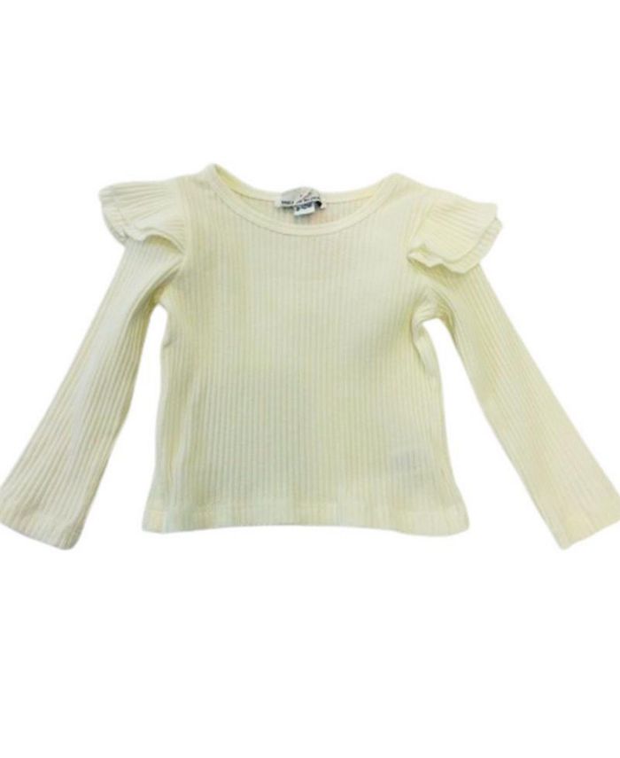 Bailey's Blossoms Toddler Girl Evie Ruffle Shoulder Top Macy's
