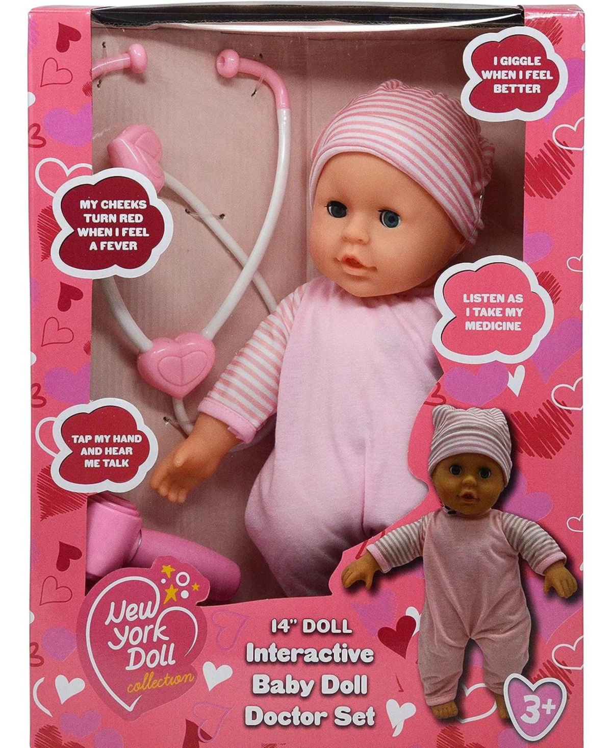 The New York Doll Collection Inch Talking Baby Doll Doctor Playset