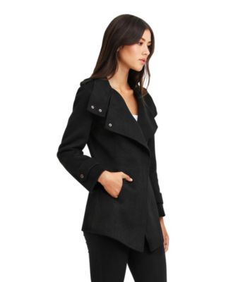 Women's Bad Girl Wool Blend Moto Coat
