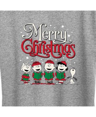 Trendy Plus Size Snoopy Christmas Carol Graphic T-shirt