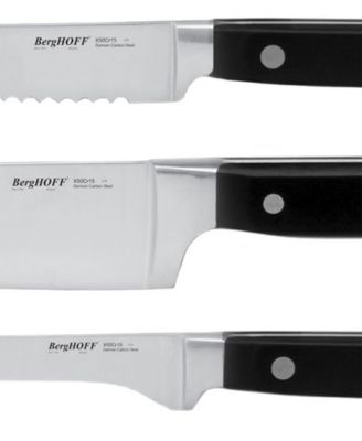 Contempo German Steel 7-Pc. Cutlery Set in Wood Case & Sharpener