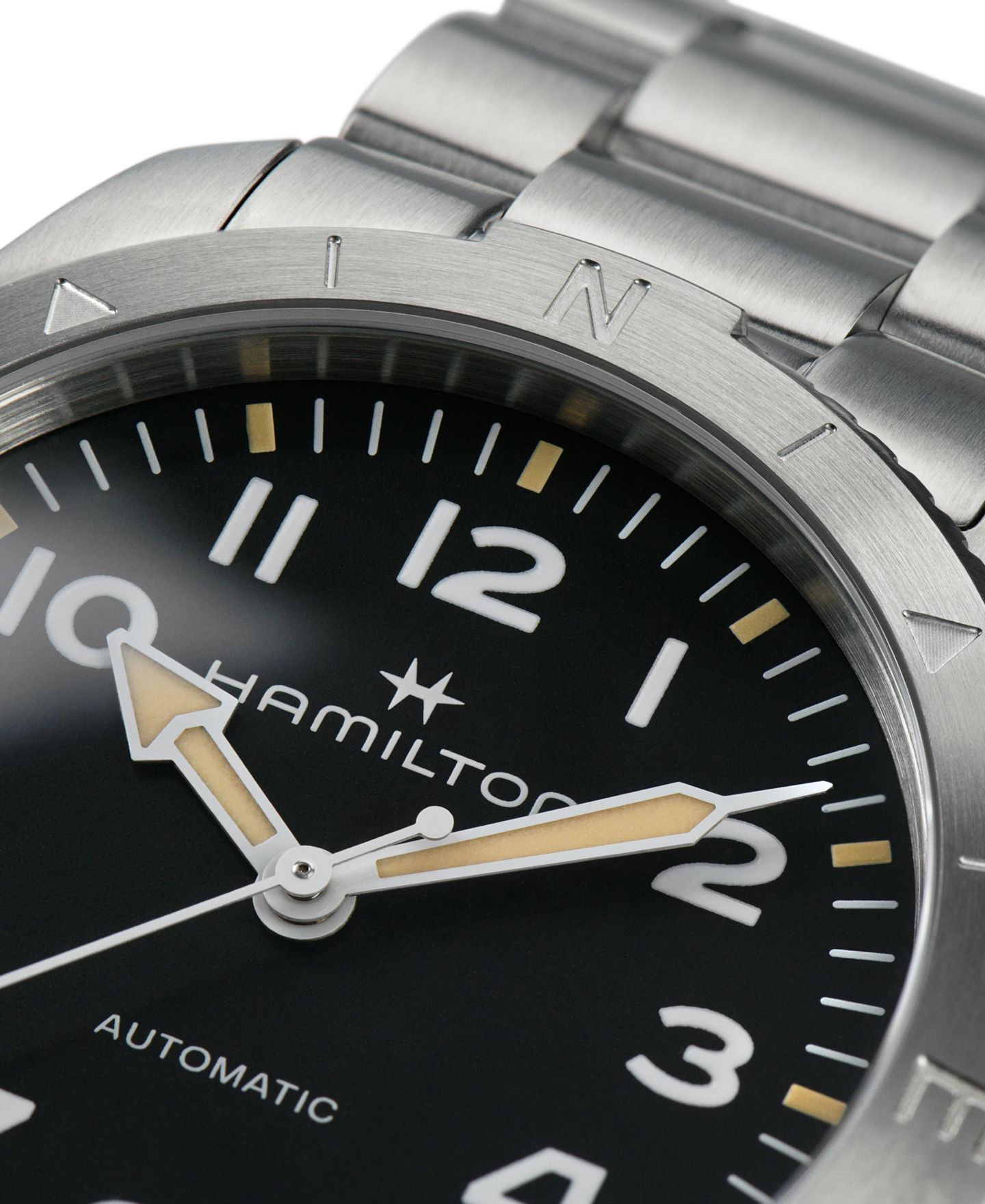 Мужские часы Hamilton Swiss Automatic Khaki Field Expedition Stainless Steel Bracelet Watch 41mm — фото 4