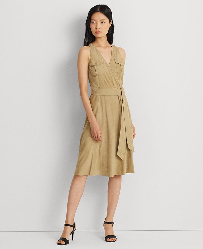Ralph lauren hot sale suede dress