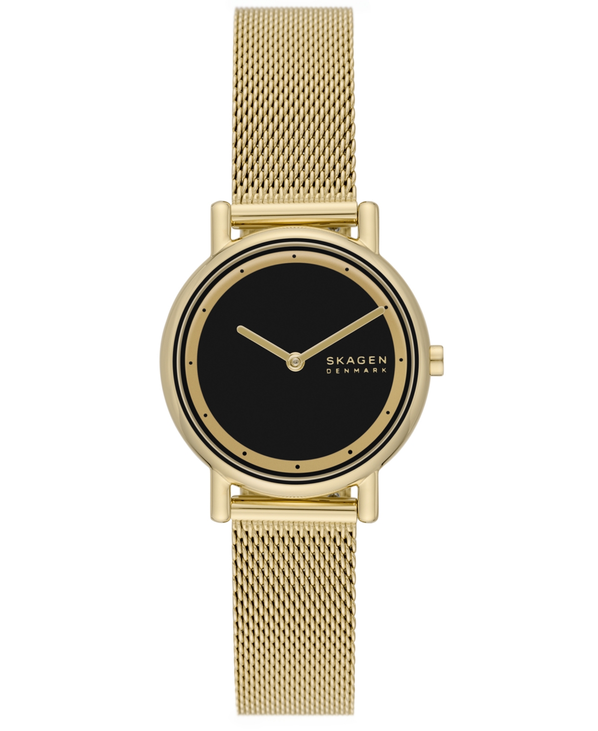 SKAGEN WOMEN'S SIGNATUR LILLE TWO HAND GOLD-TONE STAINLESS STEEL WATCH 30MM
