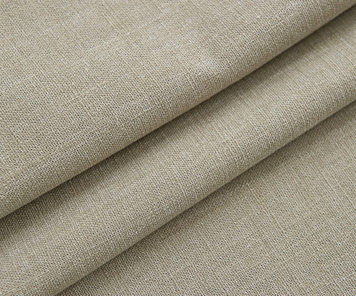Kate Aurora Oversized Grommet Top Solid Color Window Valance Curtain -camel