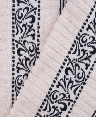 Athens Cotton with Greek Scroll and Floral Pattern Assorted, 6 Piece Bath Towel Set