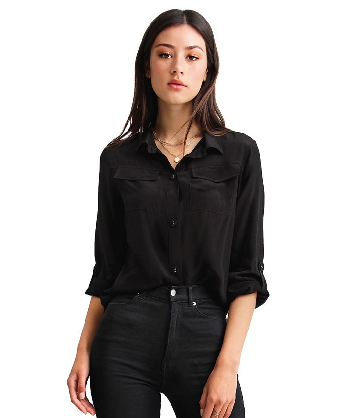 Srebba Mayson Blouse Shirts Blouse Total Eclipse