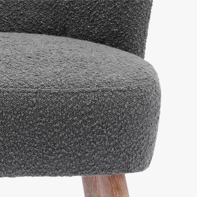 25.5" Wide Upholstered Boucle Accent Chair