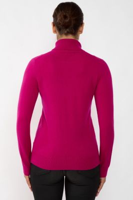 Women's 100% Pure Cashmere Long Sleeve Turtleneck Pullover Sweater