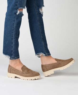 Journee Womens Erika Medium and Wide Width Slip On Loafer