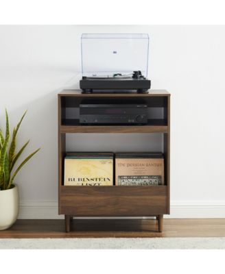 Furniture Liam 28" Medium-Density Fiberboard (MDF) Record Player Stand