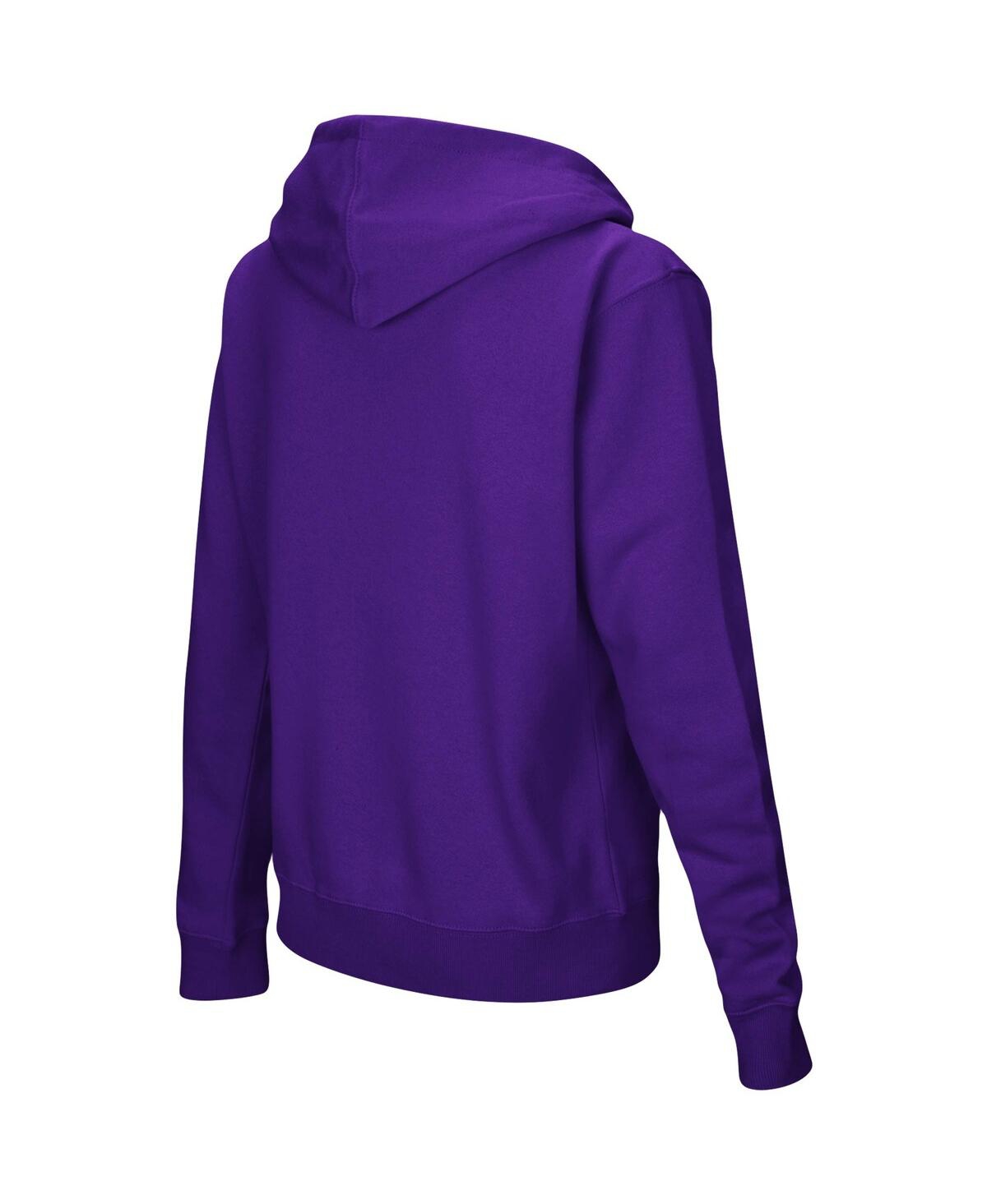 Shop Stadium Athletic Women's Purple Clemson Tigers Big Logo Pullover Sweatshirt