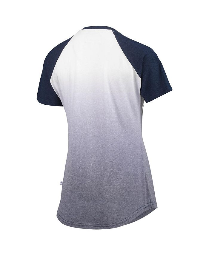 G-III Sports by Carl Banks Women's Navy, White Detroit Tigers Shortstop  Ombre Raglan V-Neck T-shirt - Macy's