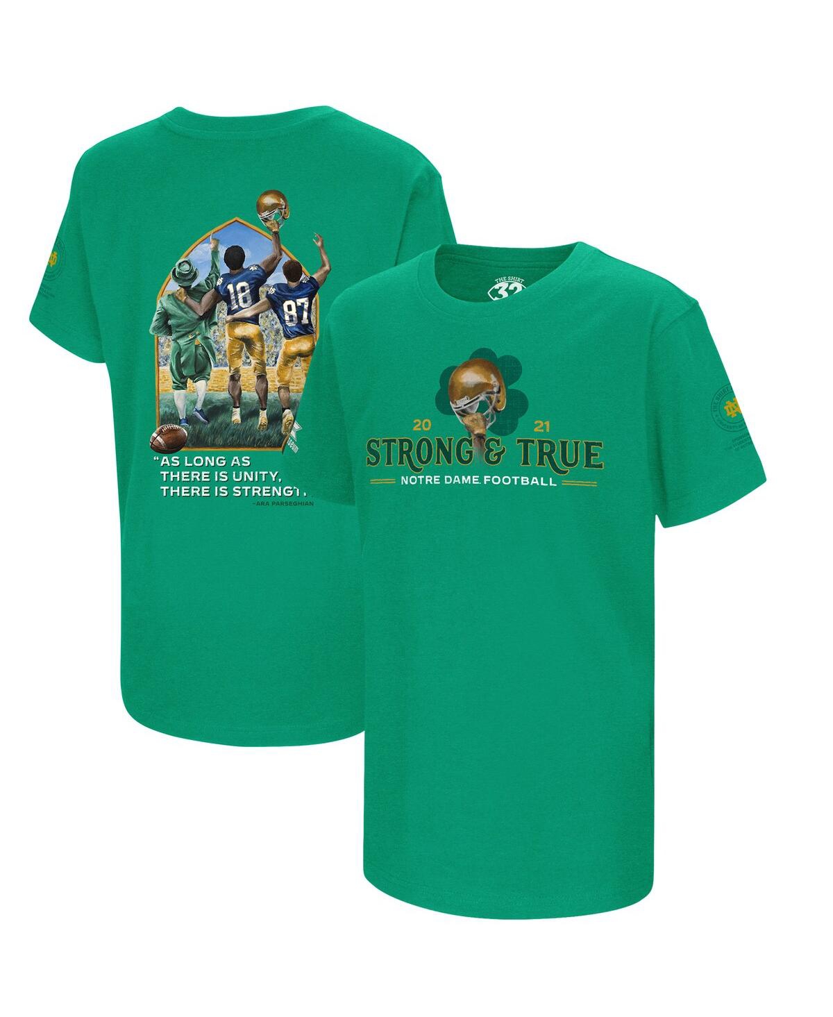 Colosseum Kids' Big Boys  Green Notre Dame Fighting Irish 2021 The Shirt T-shirt