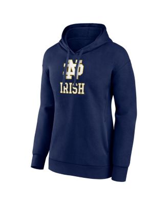 Women's Navy Notre Dame Fighting Irish Evergreen Pullover Hoodie